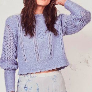 LoveShackFancy Persephone Embellished Sweater